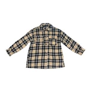 Forever 21 Womens Plaid Flannel button down long sleeve shacket size Small Fall